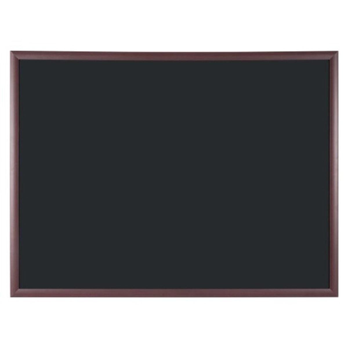Tableau craie Bi-Office Transitional, cadre cerisier