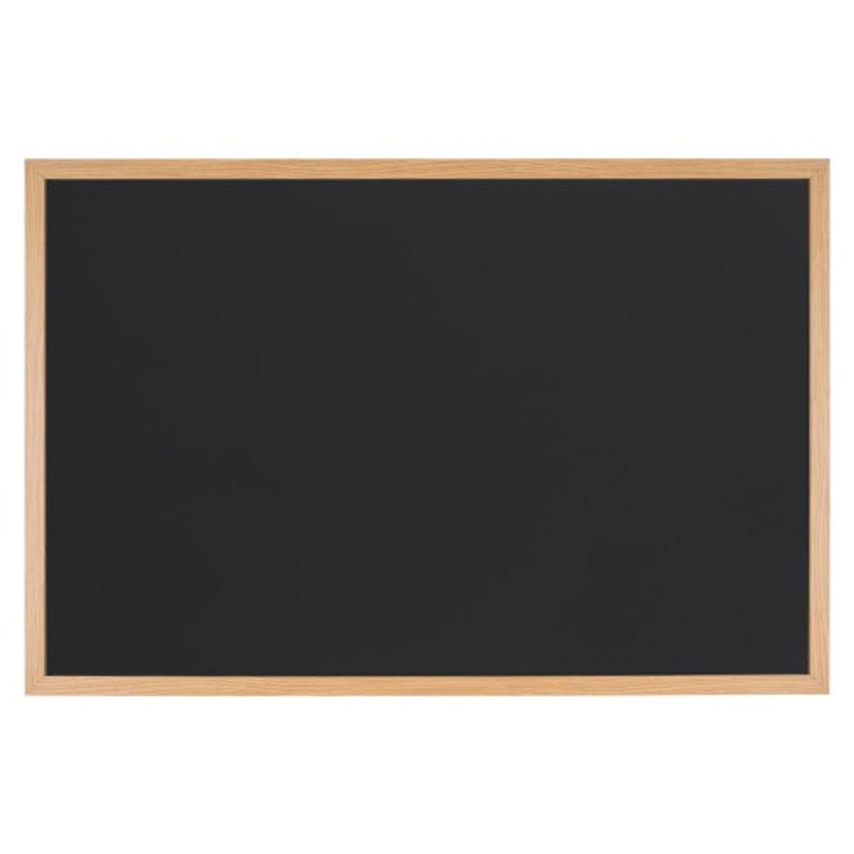 Tableau craie Bi-Office Optimum, cadre chêne