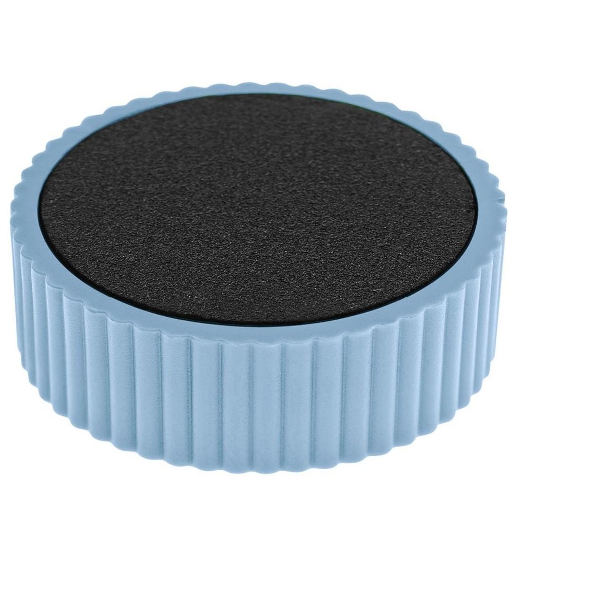 Aimant rond Discofix magnum magnetoplan 34 mm, bleu, vu de dessous