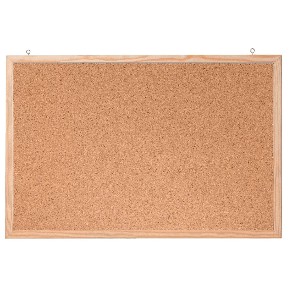 Tableau en liège FRANKEN Memoboard à cadre en pin, 1 000 x 600 mm, de face