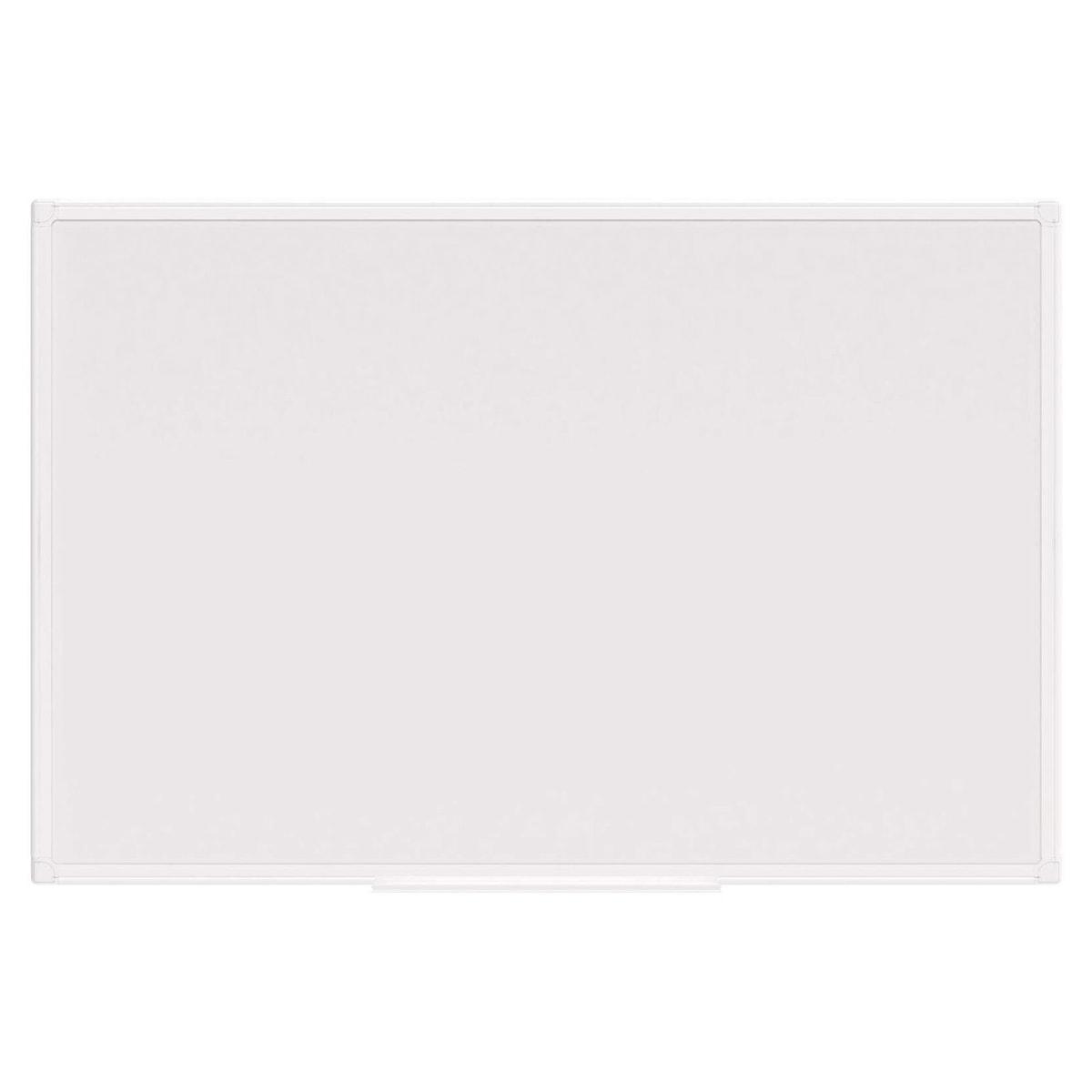 Tableau blanc MAULprimo, cadre en plastique blanc