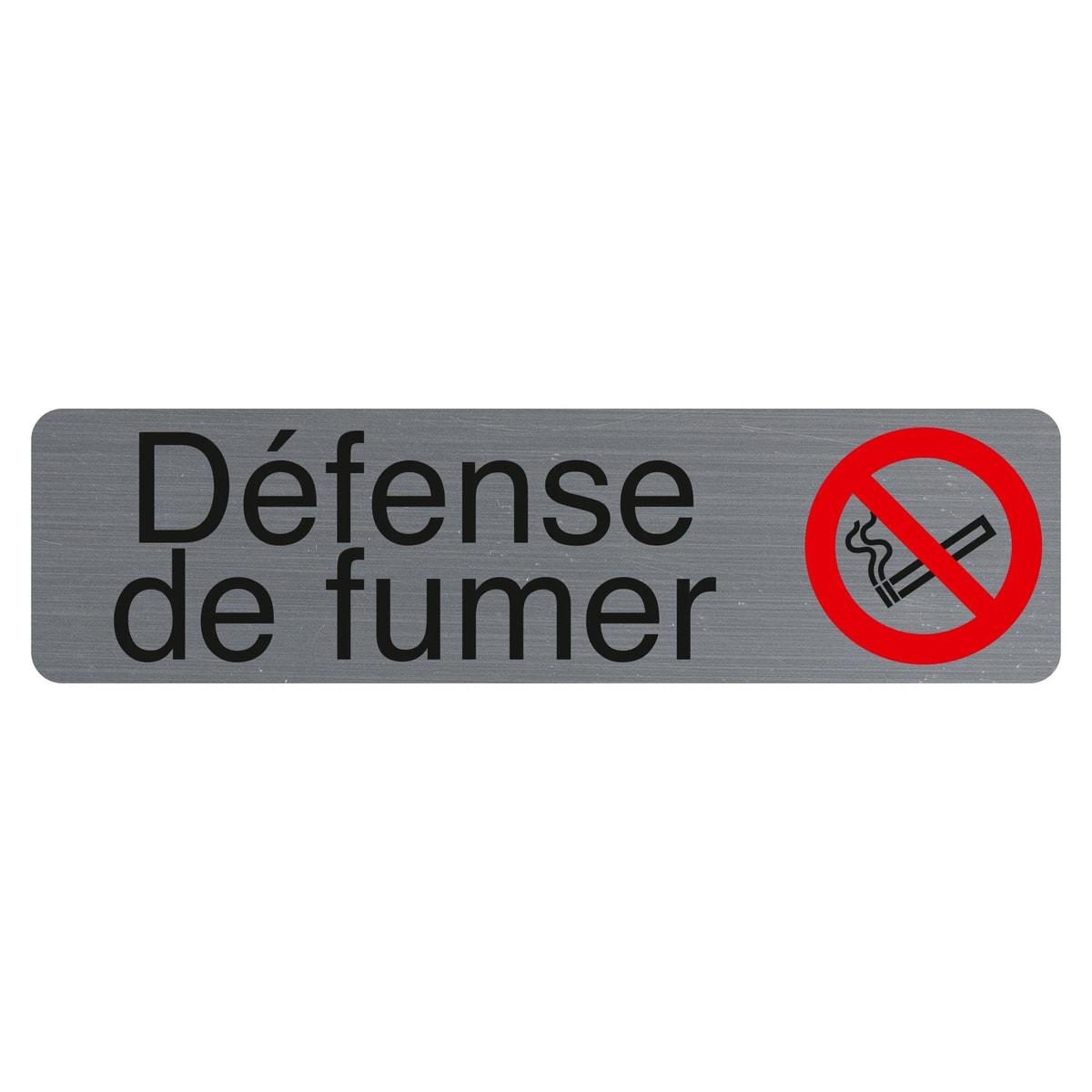 Plaque adhésive Défense de fumer EXACOMPTA 67160E, cigarette barrée rouge
