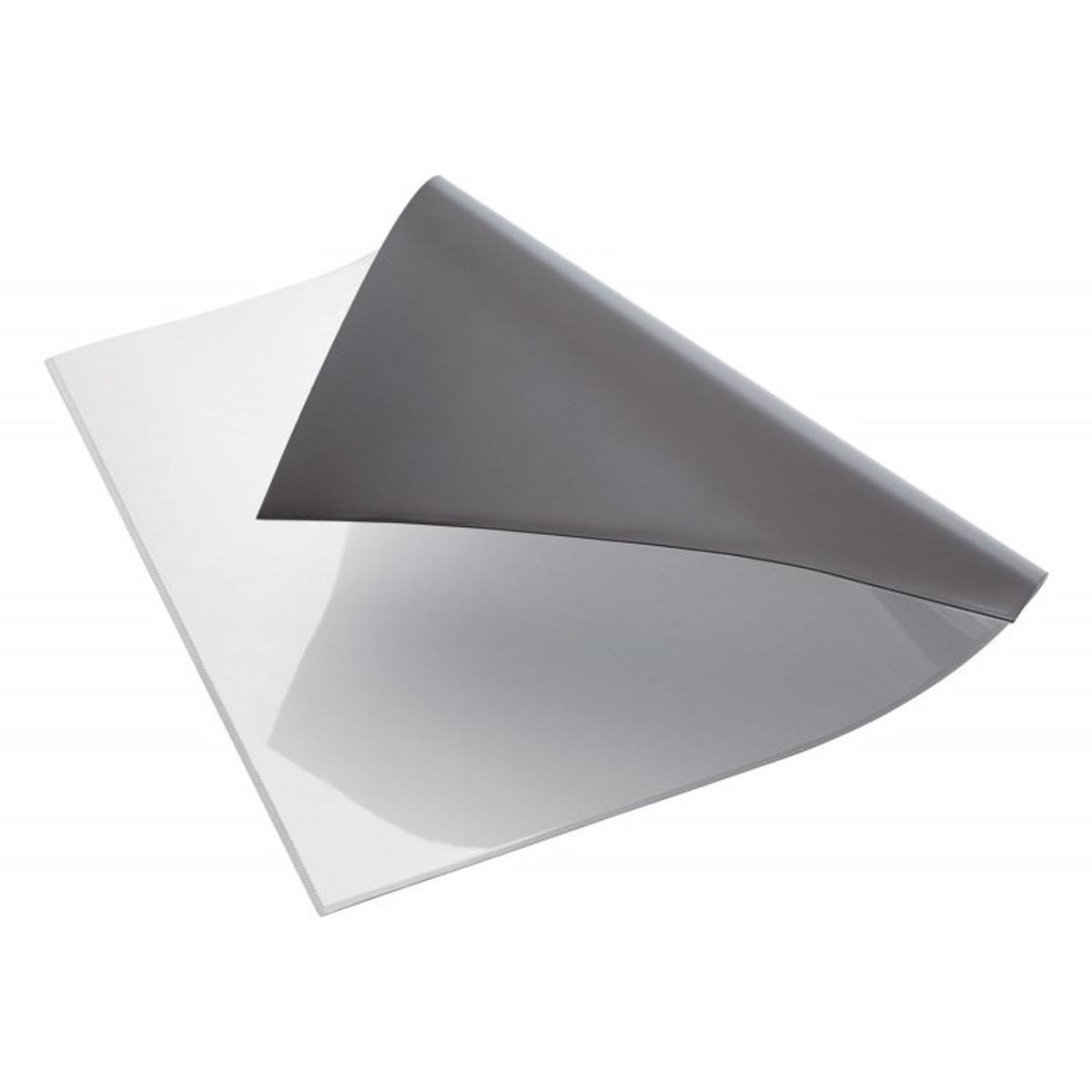 Pochette magnétique magnetoplan à fond blanc A4 paysage, dos en caoutchouc magnétique