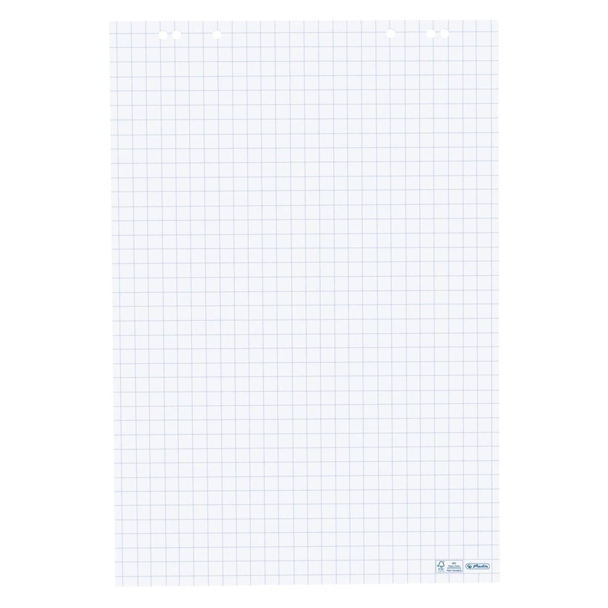Recharge paperboard herlitz quadrillée, carreaux bleus de 25 mm