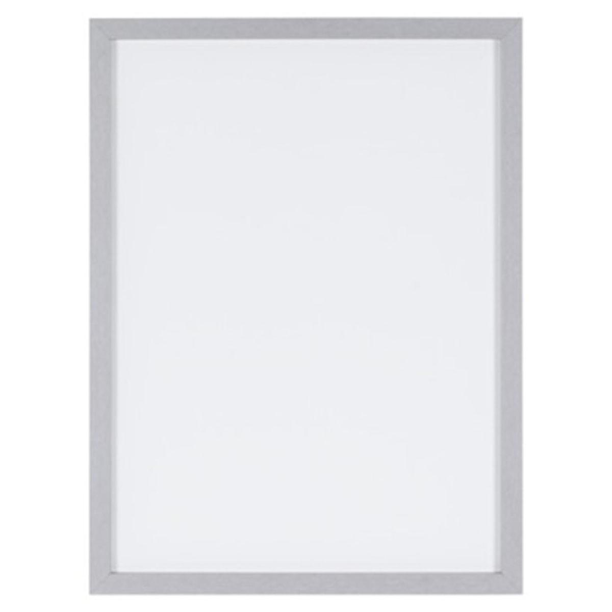 Tableau blanc Bi-Office Essentials Metallic, cadre aspect métal argent
