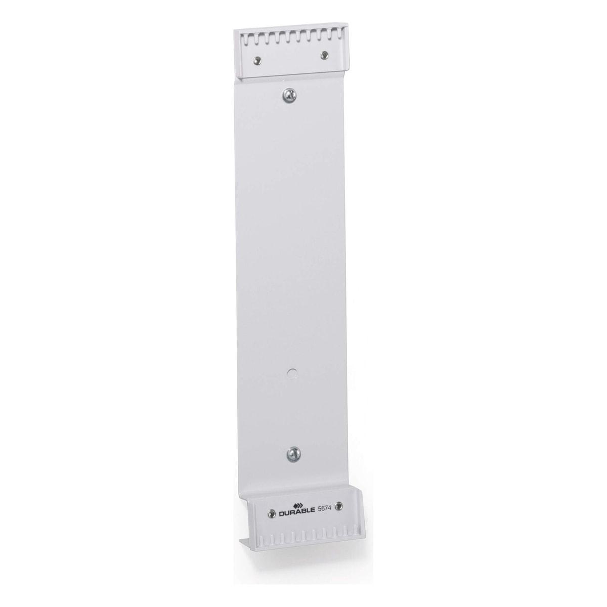 Support mural vide DURABLE FUNCTION pour 10 pochettes A4, en acier gris