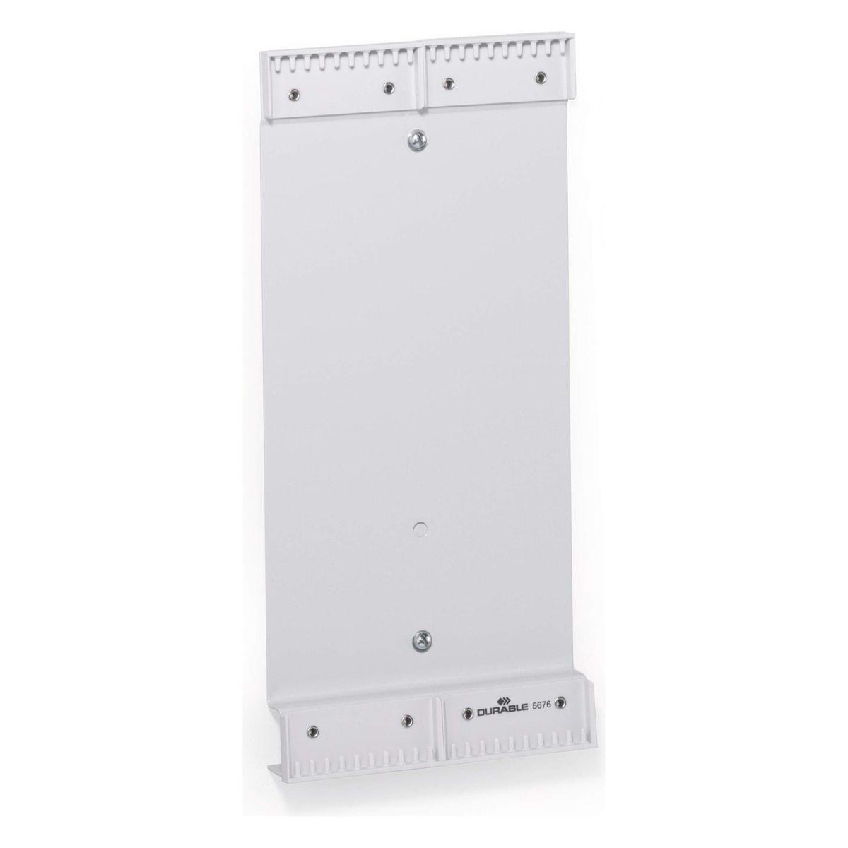 Support mural vide DURABLE FUNCTION pour 20 pochettes A4, en acier gris