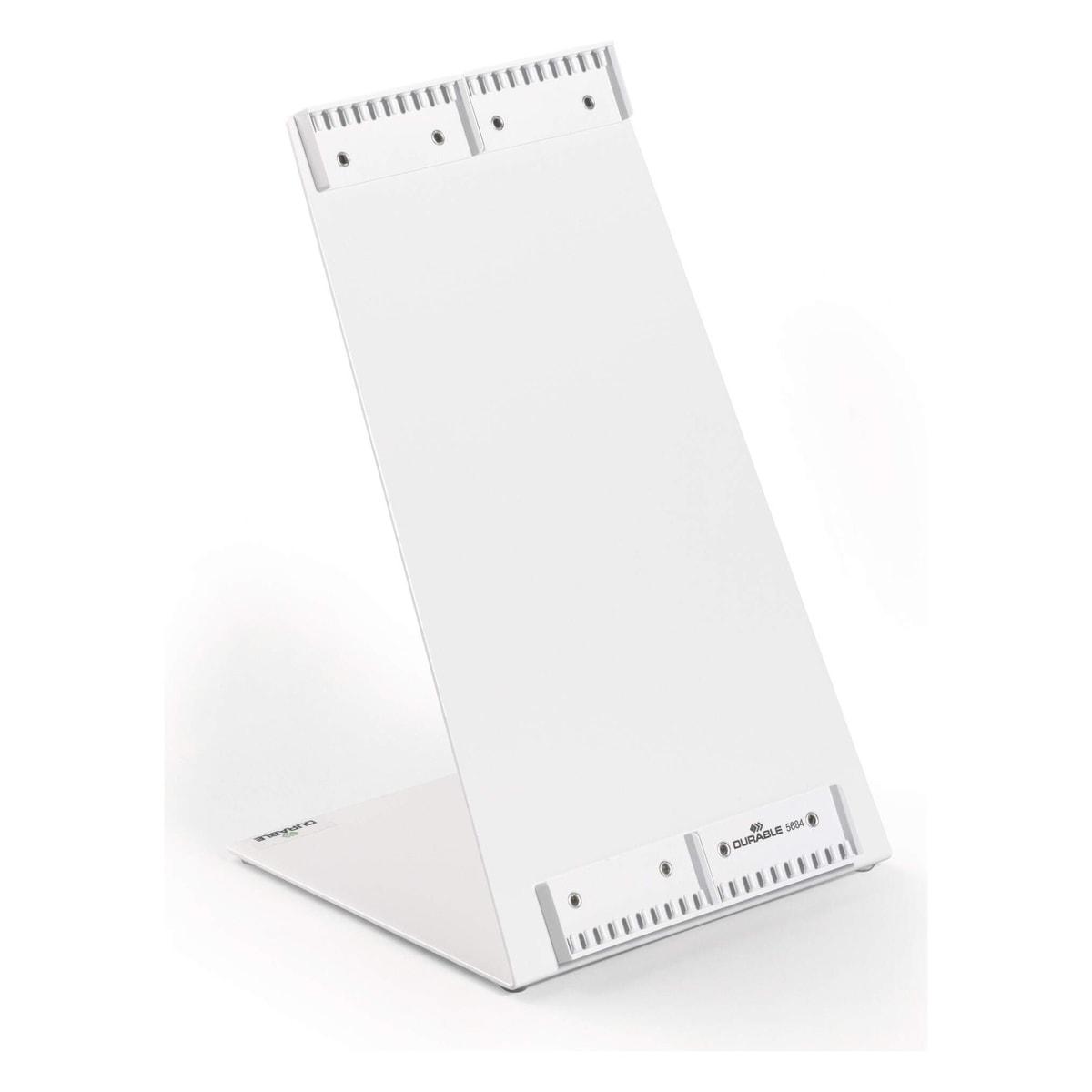 Pupitre de table DURABLE FUNCTION vide pour 20 pochettes A4, en acier gris