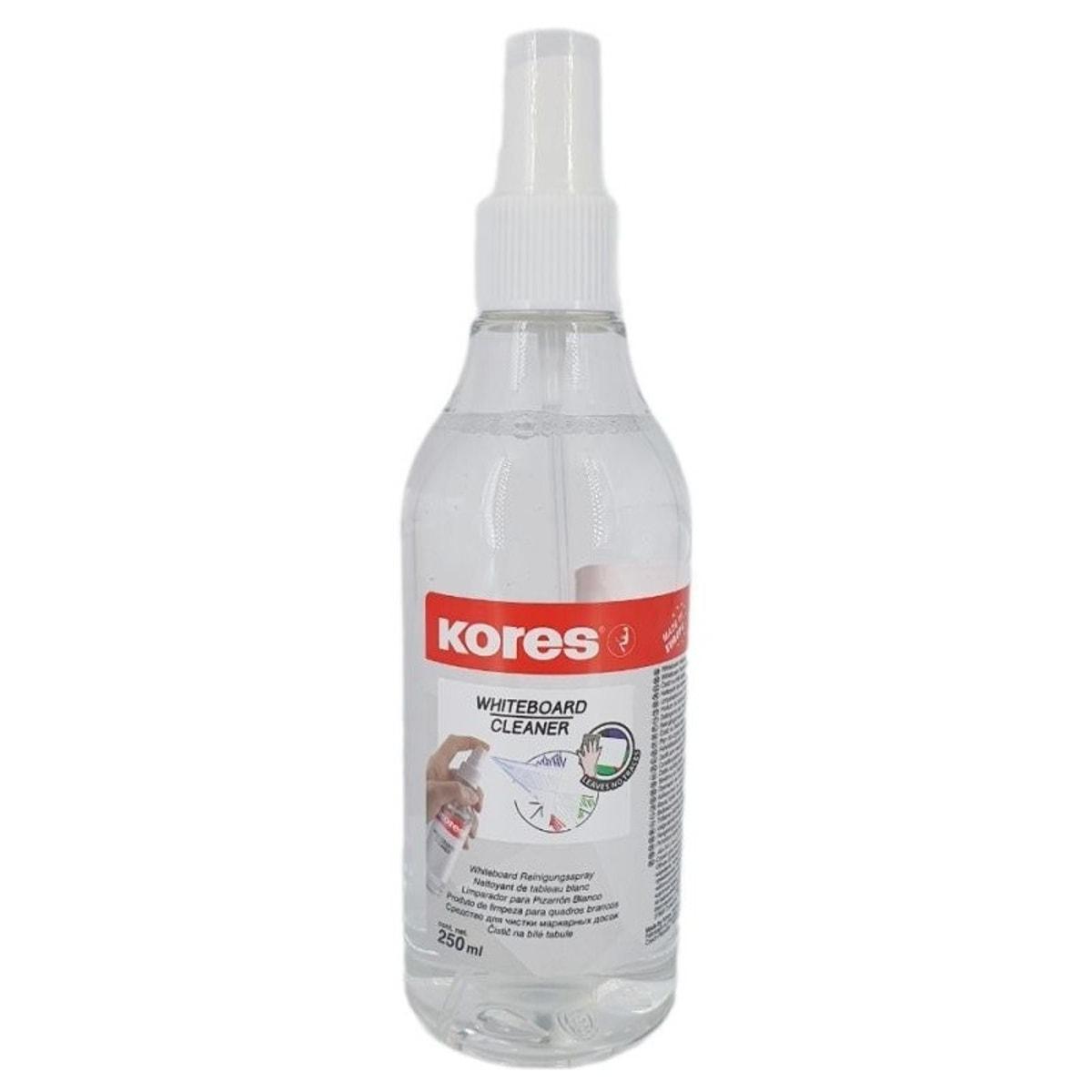 Spray nettoyant tableau blanc Kores 32585, flacon vaporisateur de 250 ml