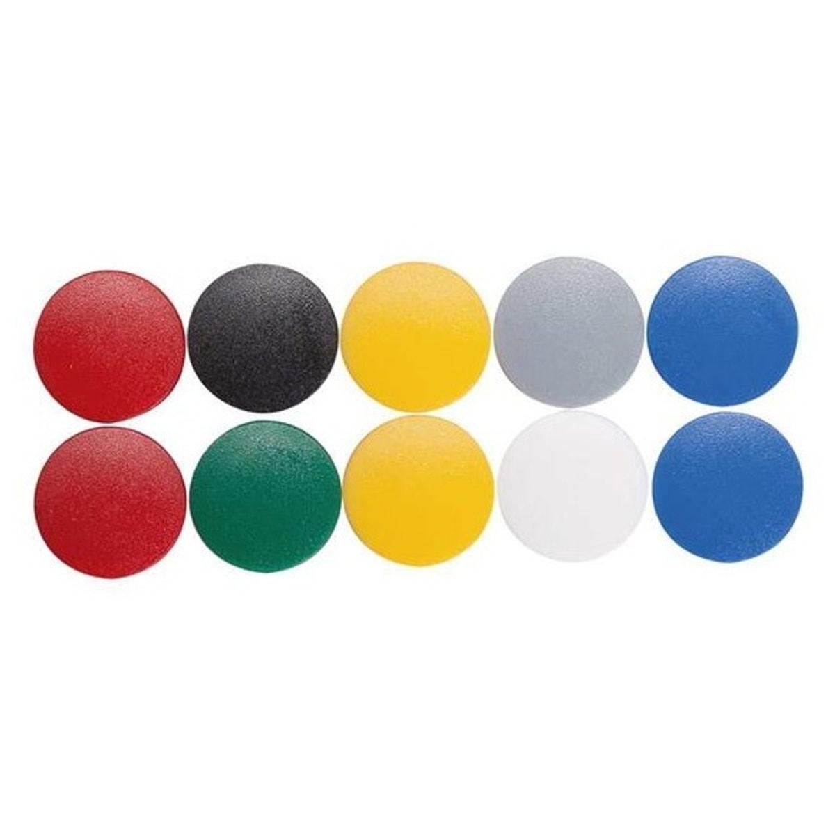 Boîte de 10 aimants MAUL MAULsolid 20 mm en couleurs assorties