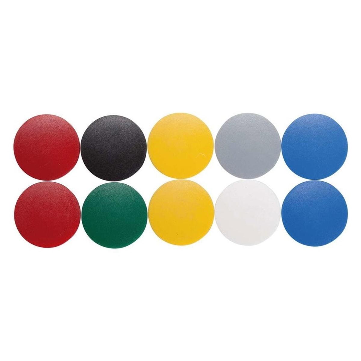 Boîte de 10 aimants MAUL MAULsolid 32 mm en couleurs assorties