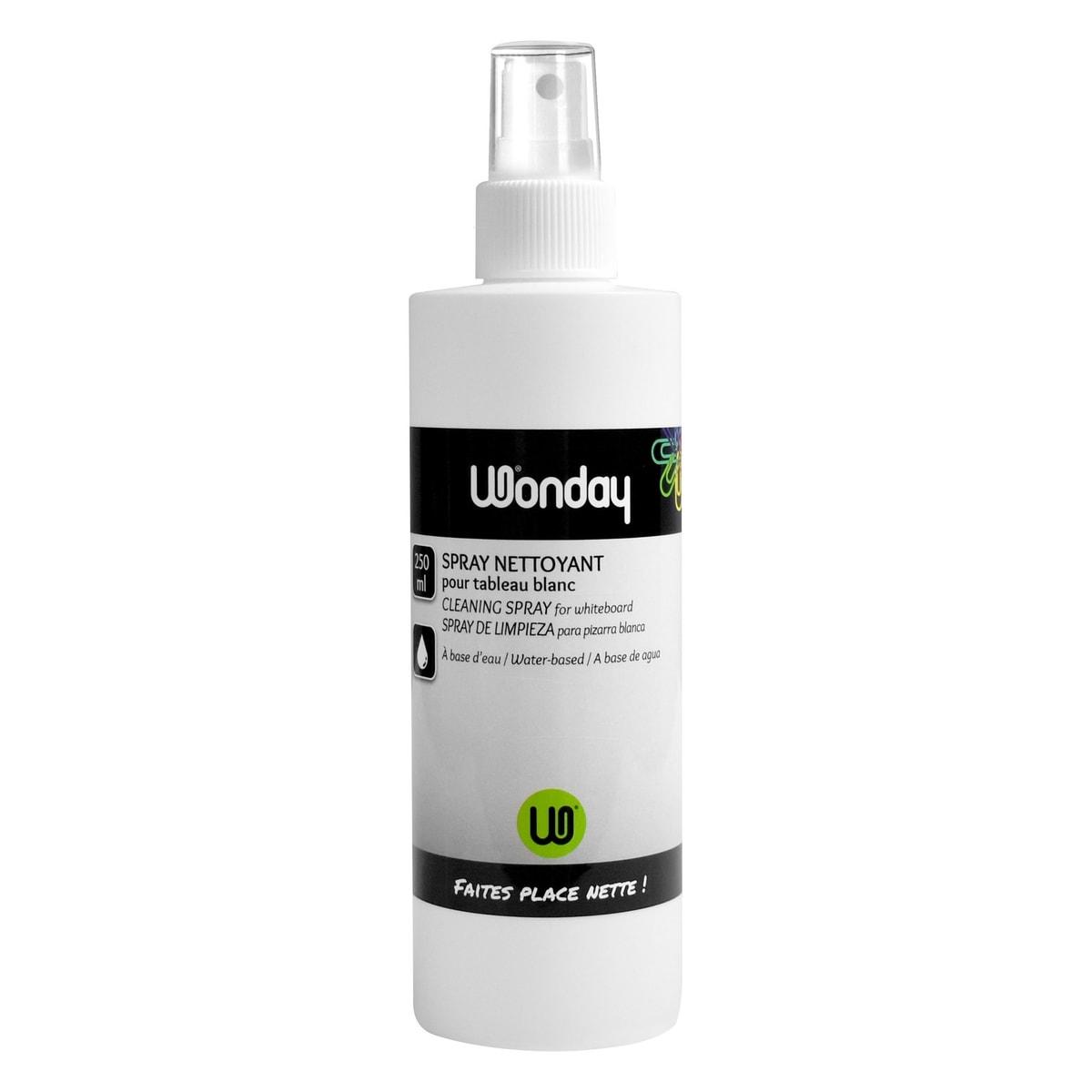 Spray nettoyant tableau blanc Wonday FSC900031, flacon de 250 ml