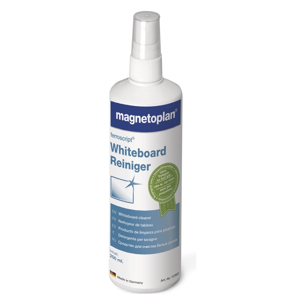 Spray nettoyant tableau blanc magnetoplan 12300, flacon pompe de 250 ml