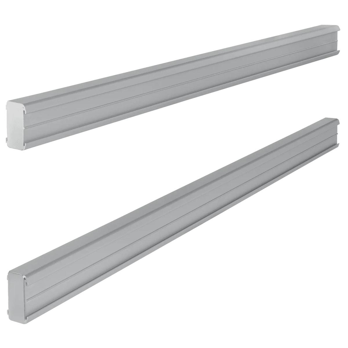 Rails de support nobo indice 20 en aluminium, la paire