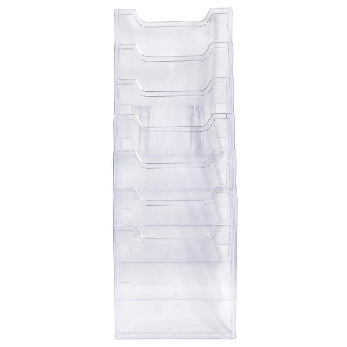 Trieur mural EXACOMPTA A4 portrait, 6 cases, cristal