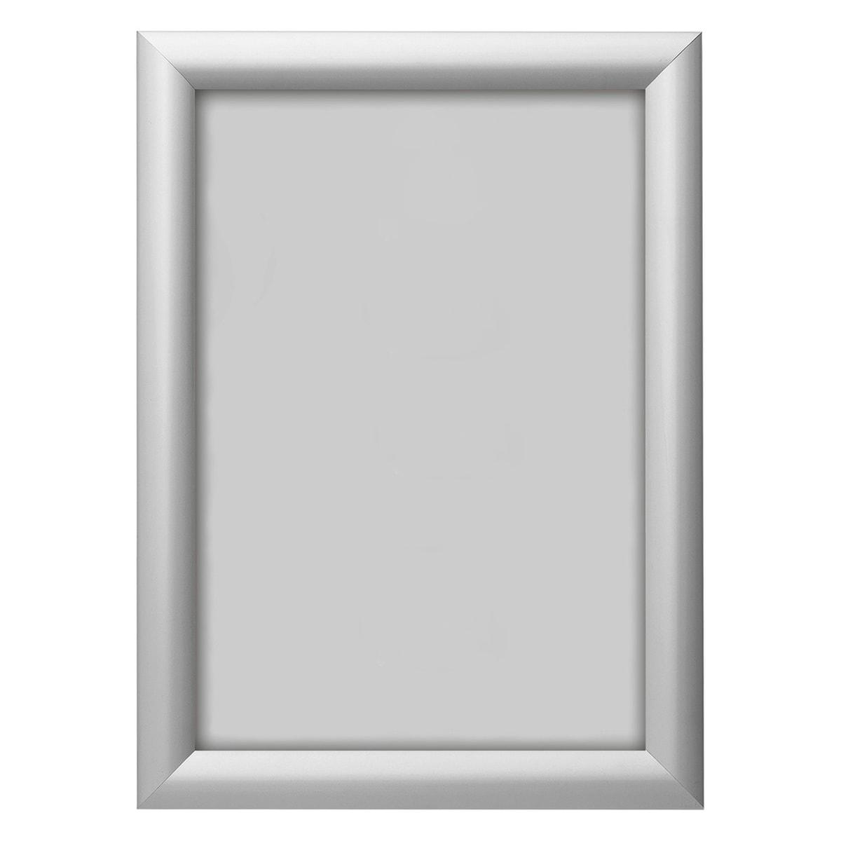 Porte affiche clipsable deflecto A4 à profilé aluminium argent de 25 mm