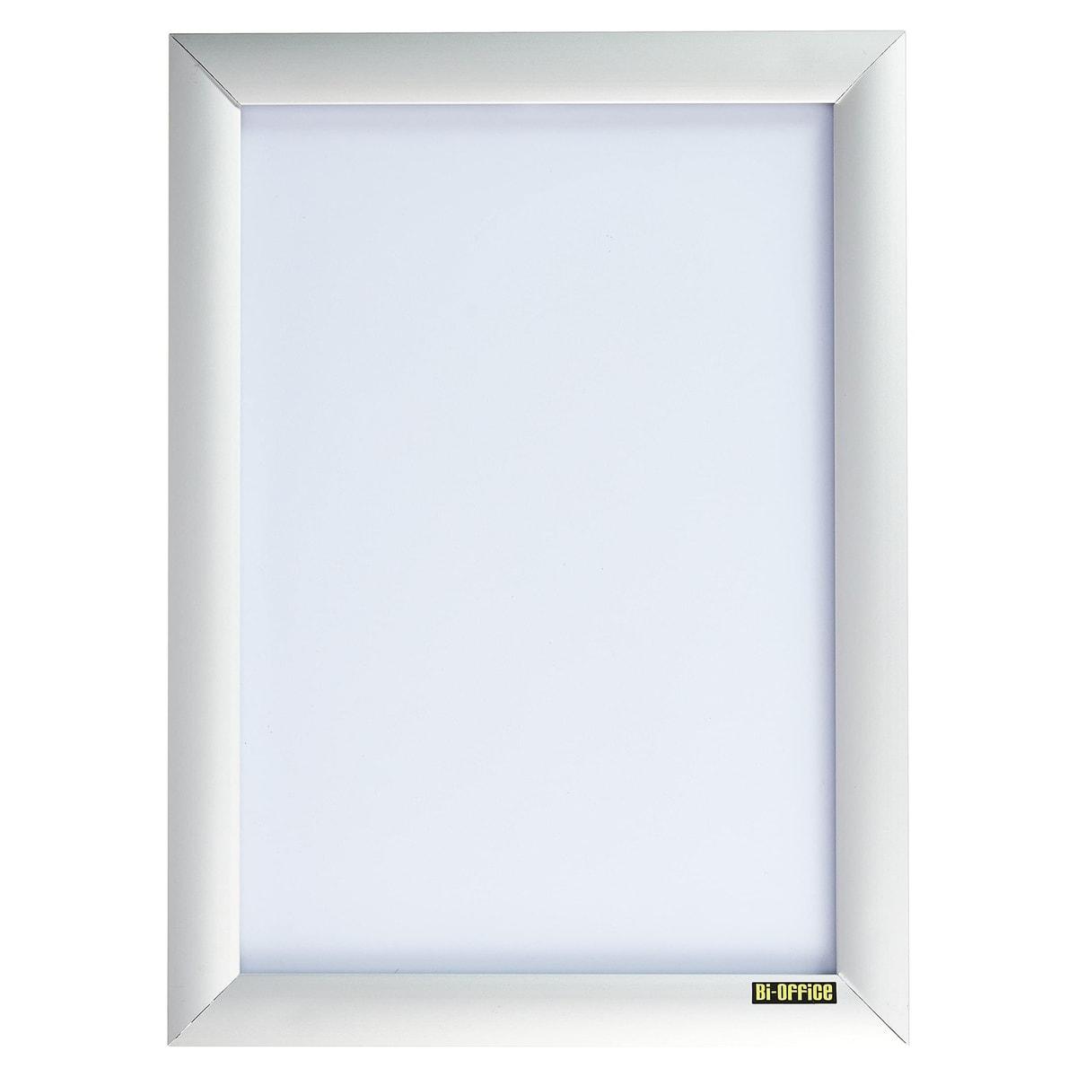 Porte affiche clic clac Bi-Office Snap A4 en aluminium gris