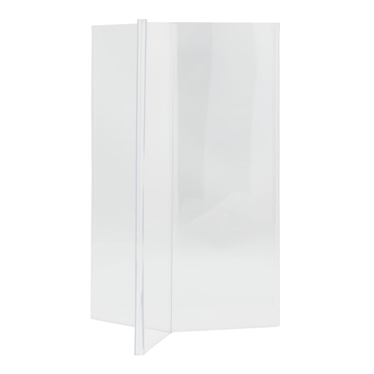 Présentoir de table Securit A5 portrait, trilatéral, transparent