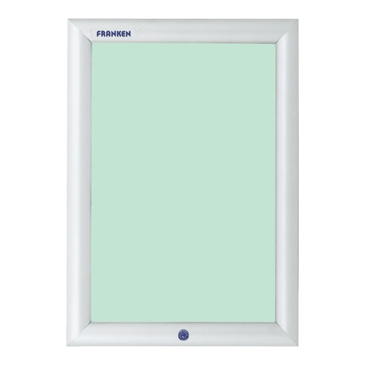 Porte affiche verrouillable FRANKEN Security A4 à profilé aluminium argent de 35 mm