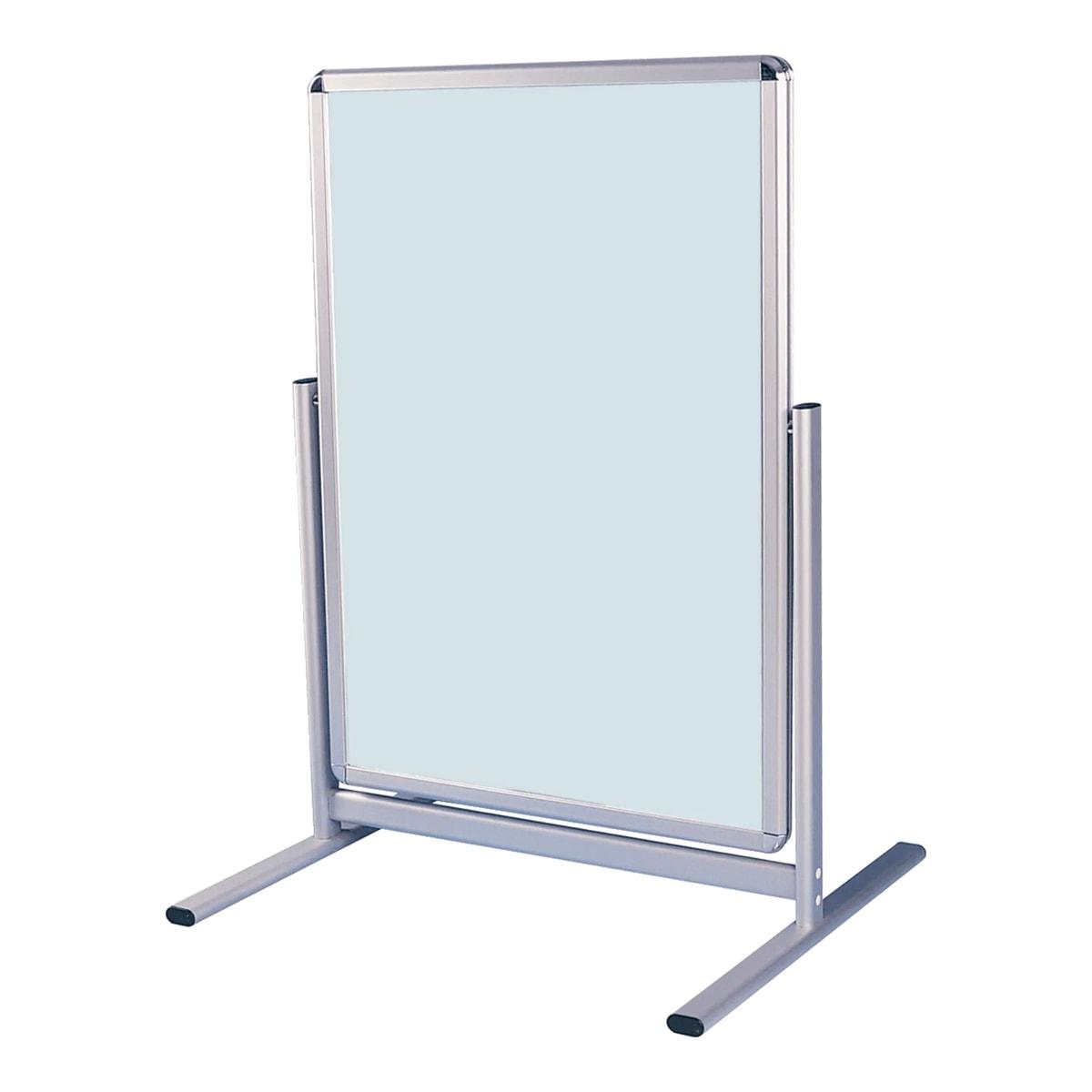 Stop-trottoir porte-affiche FRANKEN Outdoor A1 sur pieds, cadre aluminium argent
