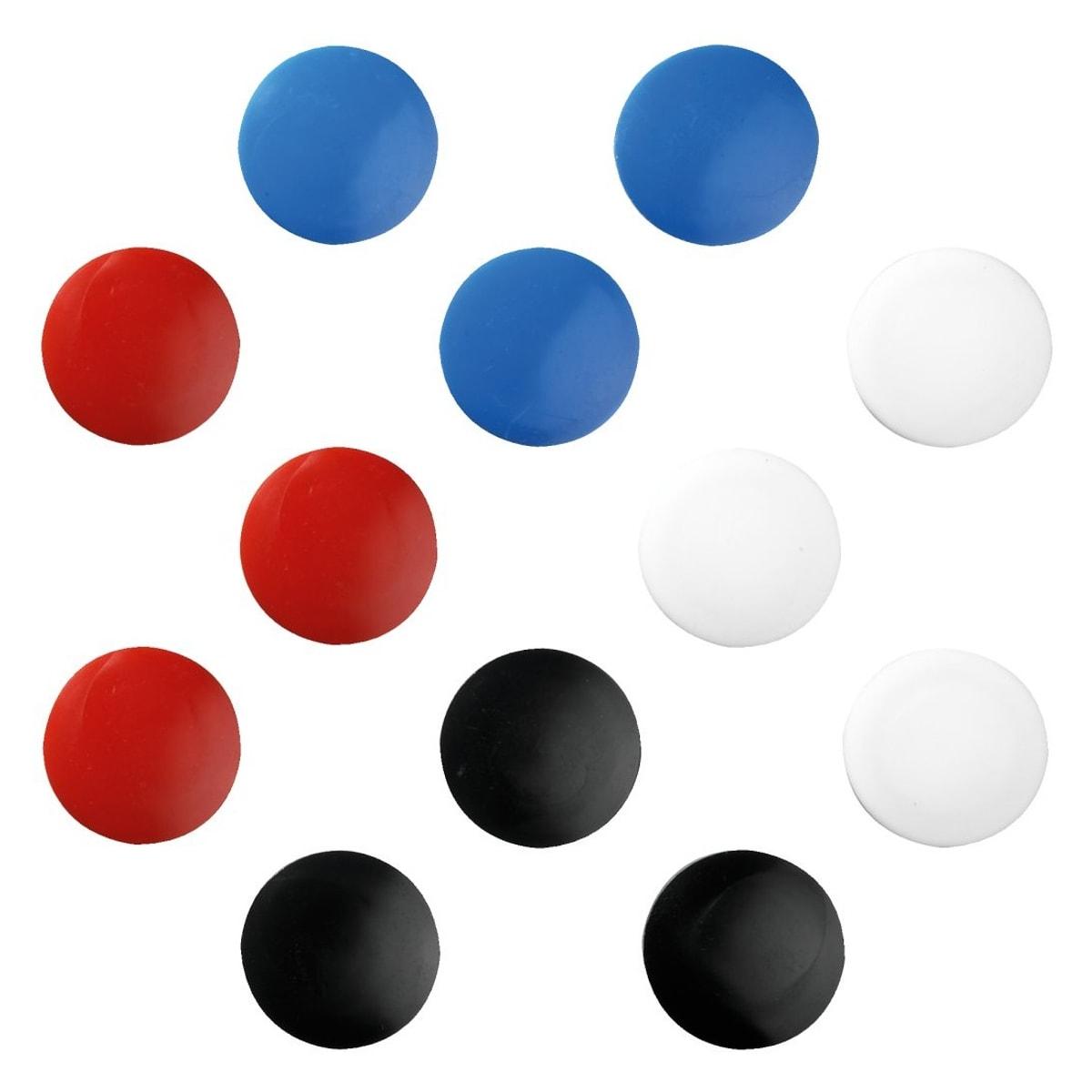 Aimants ronds herlitz de 30 mm en couleurs assorties