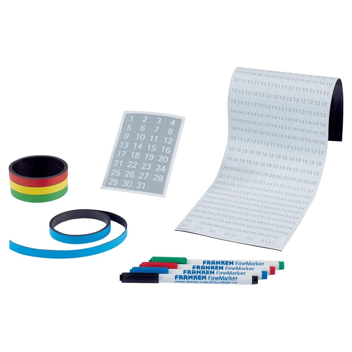 Set pro FRANKEN EuroLine : dates, bandes magnétiques et marqueurs