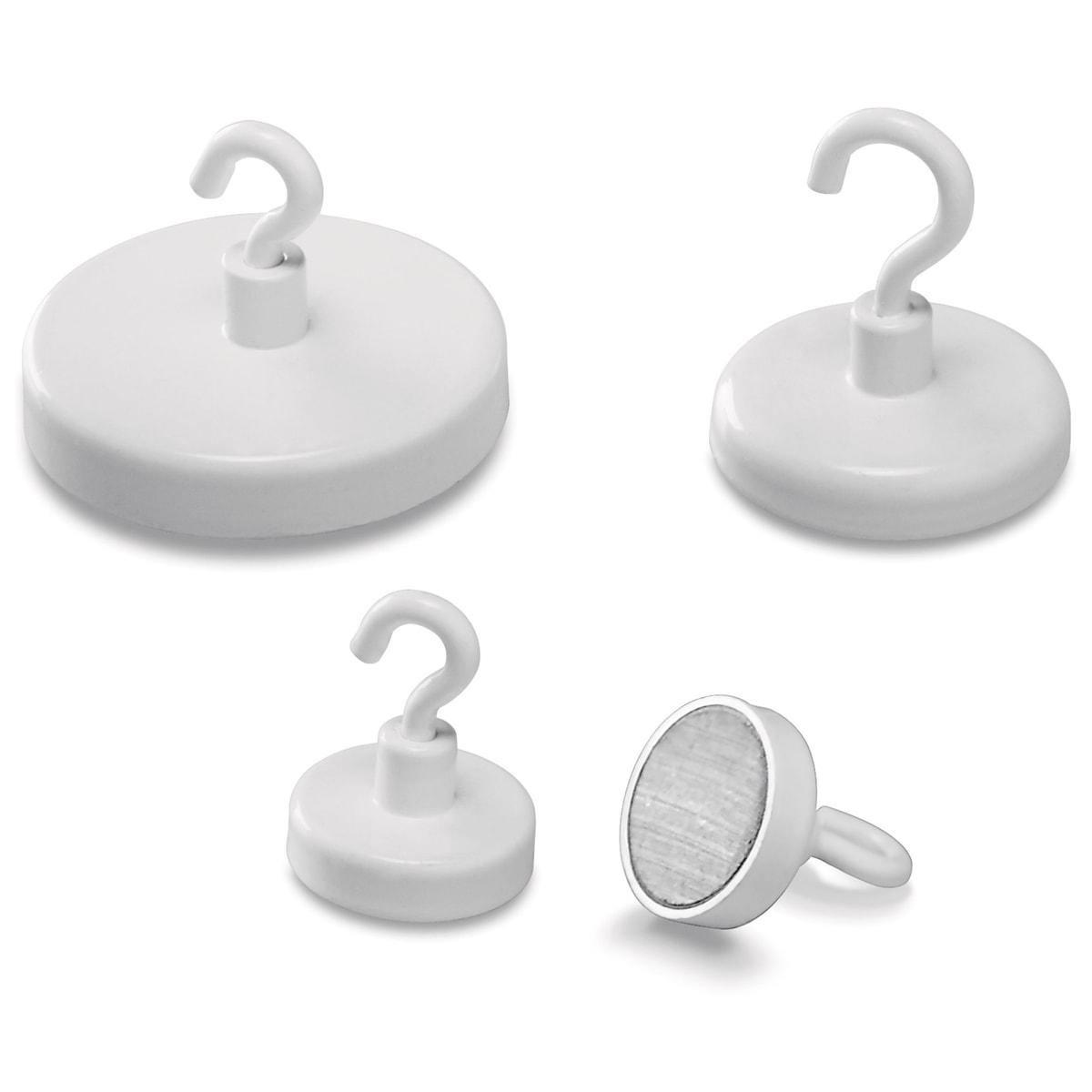 blanc, à l'unité Crochet aimanté MAGNETOPLAN - Crochets aimantés magnetoplan blancs de 25, 36 et 47 mm, dont celui de 36 mm