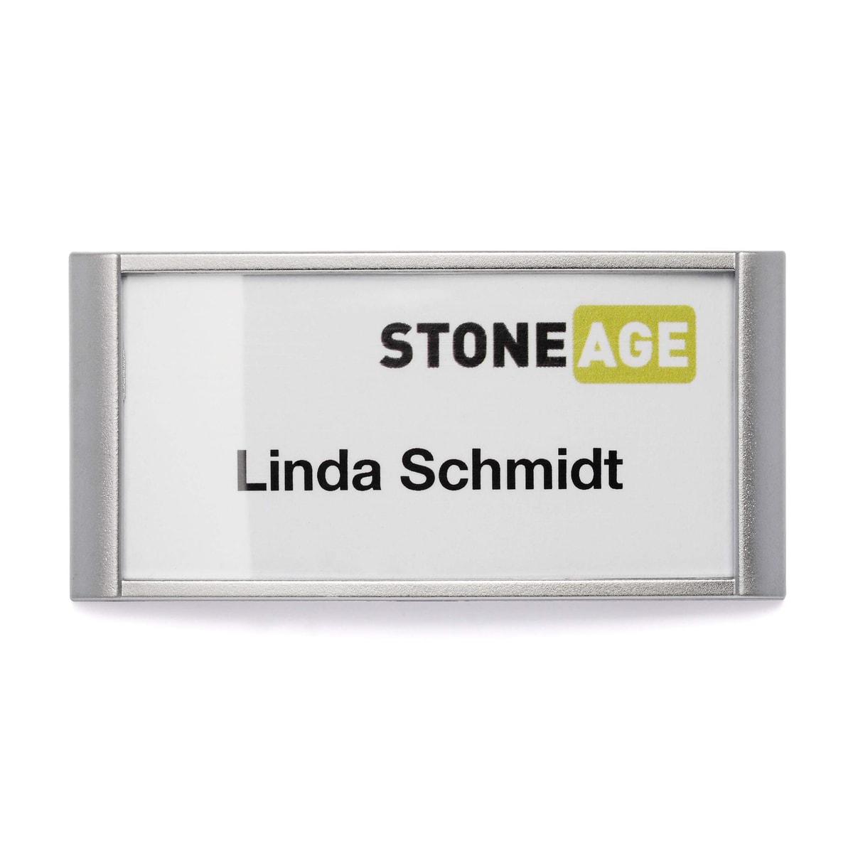 Badge magnétique CLASSIC DURABLE 65 x 30 mm avec insert