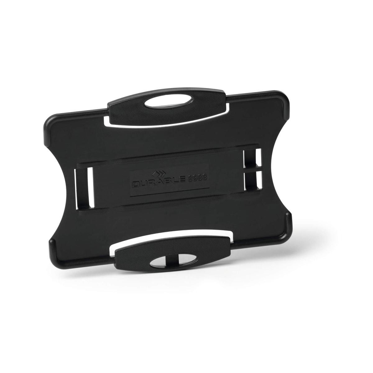 Porte badge ECO DURABLE noir pour 1 carte, vide