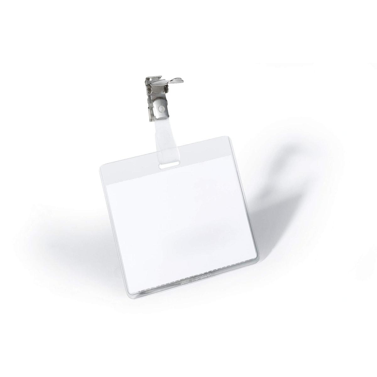 Porte badge paysage DURABLE fermé à clip