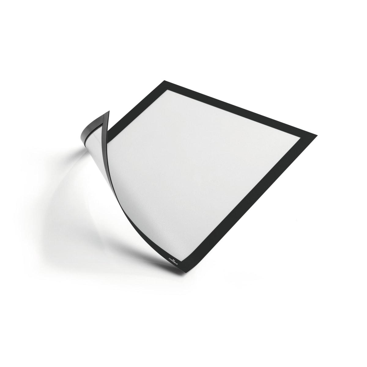 Cadre magnétique DURABLE DURAFRAME MAGNETIC A4 noir, vide, de face