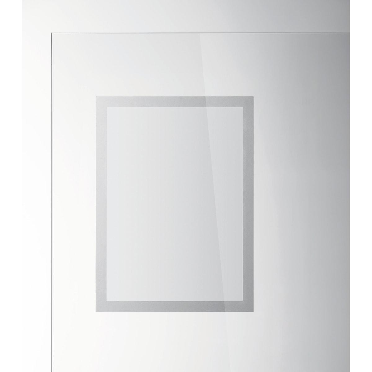 Cadre adhésif DURABLE DURAFRAME SUN A4 argent, sur une vitre