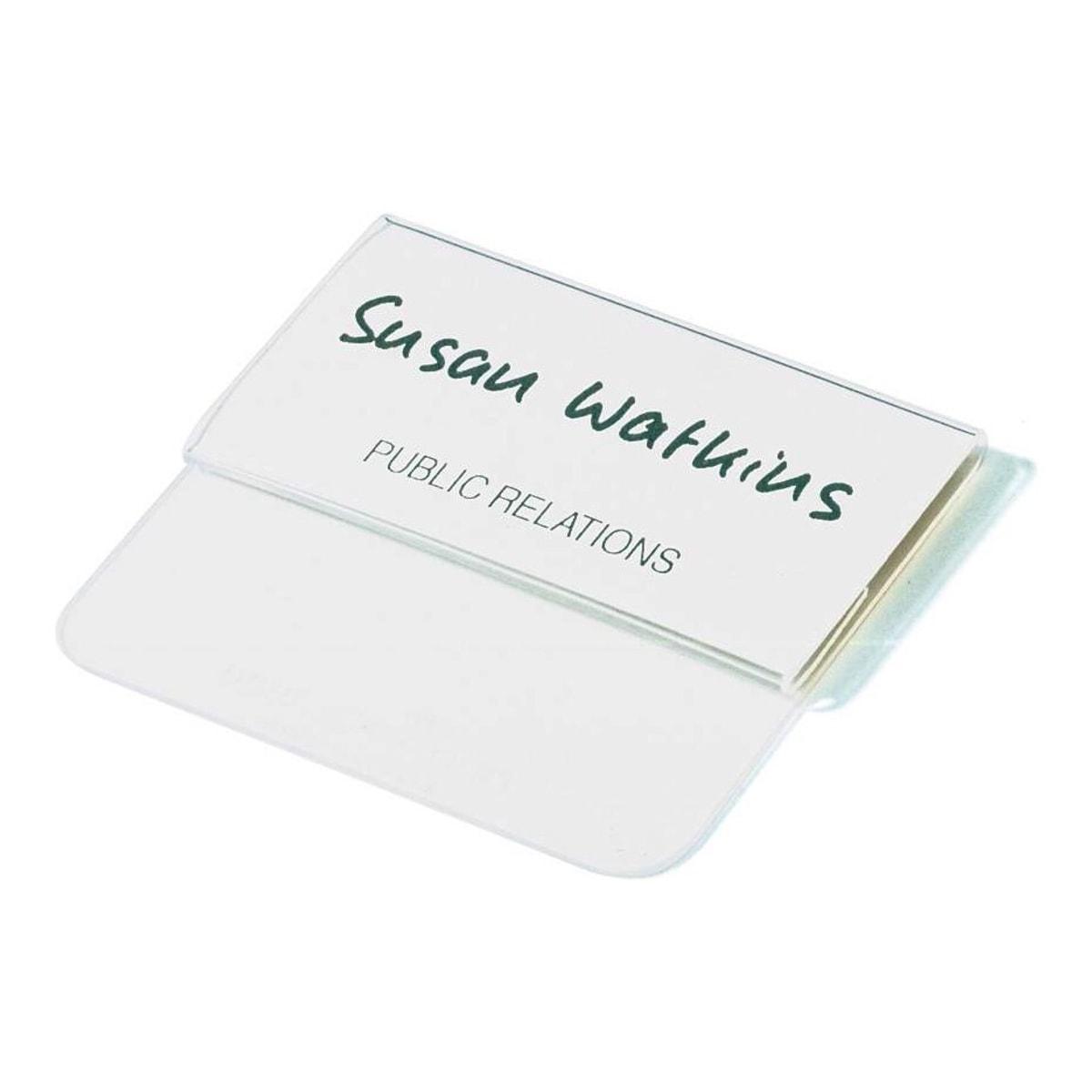 Porte badge acrylique DURABLE à languette avec un insert