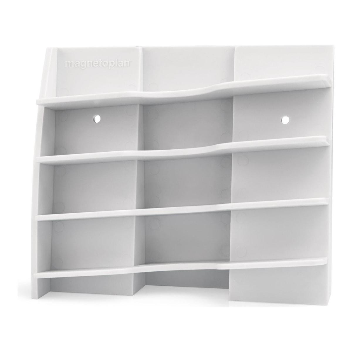 Porte marqueur magnetoplan garni sur un tableau blanc