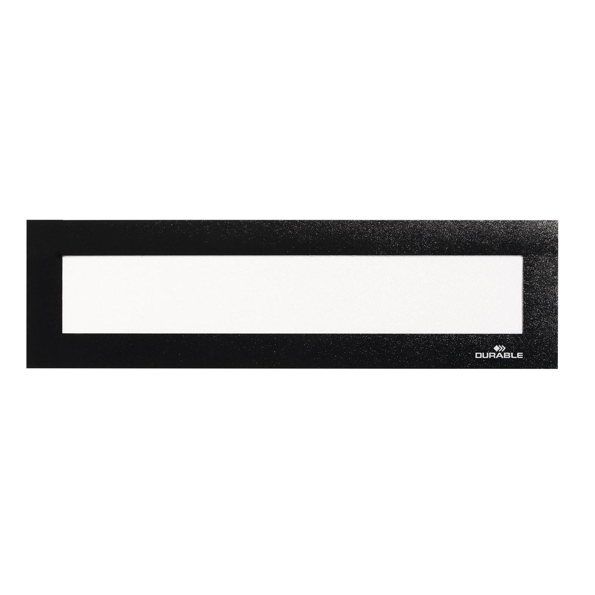 Cadre magnétique pour en-tête DURABLE DURAFRAME MAGNETIC TOP largeur A4 noir, de face