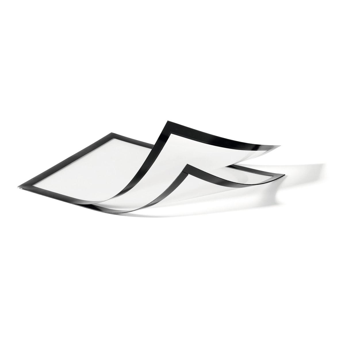 Cadre magnétique DURABLE DURAFRAME MAGNETIC PLUS A4 noir, de face