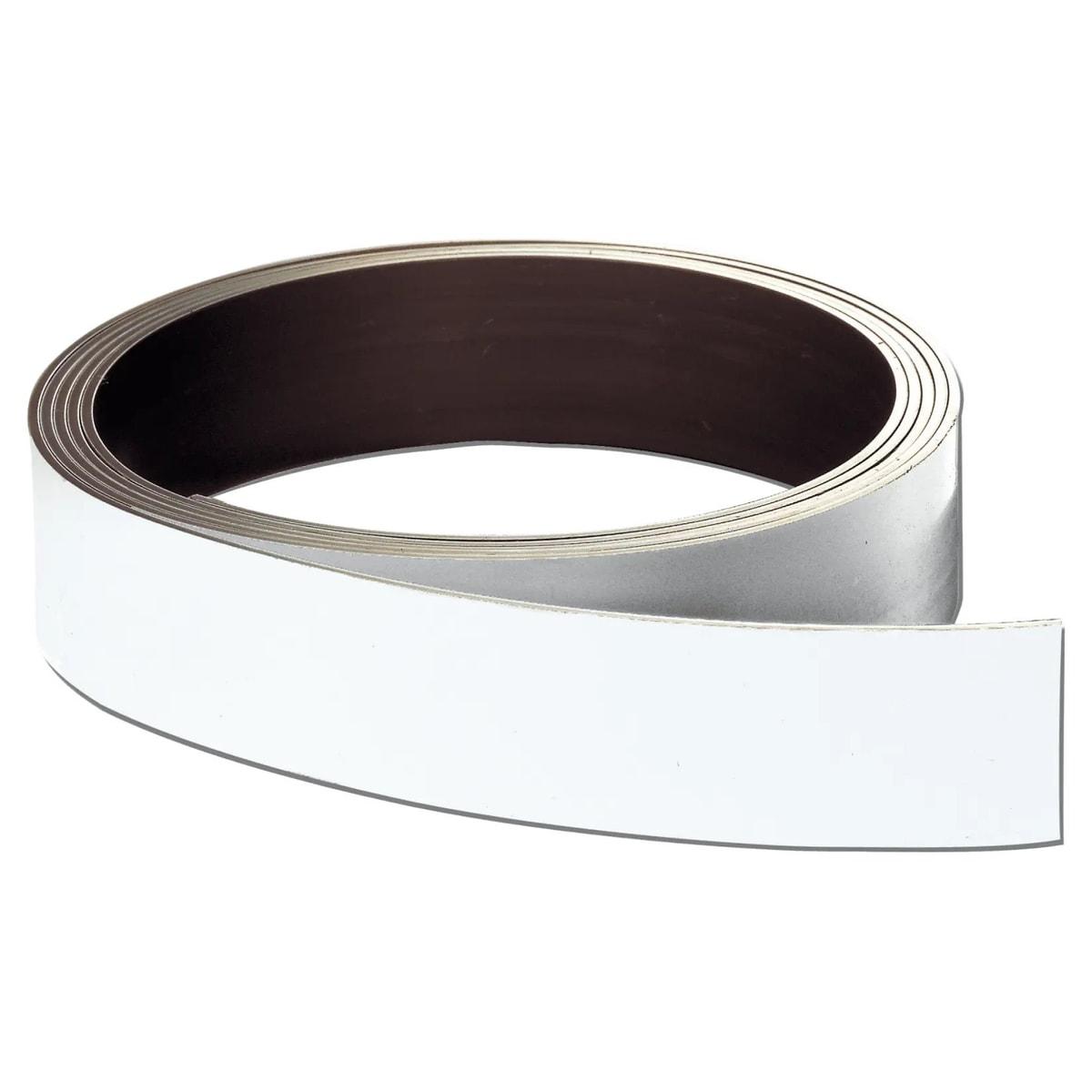Rouleau de ruban magnétique blanc FRANKEN pour étiquettes de stockage
