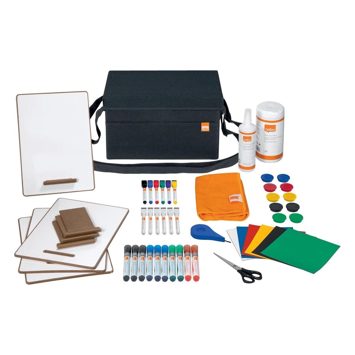 Sacoche d'accessoires tableau blanc nobo et tout son contenu