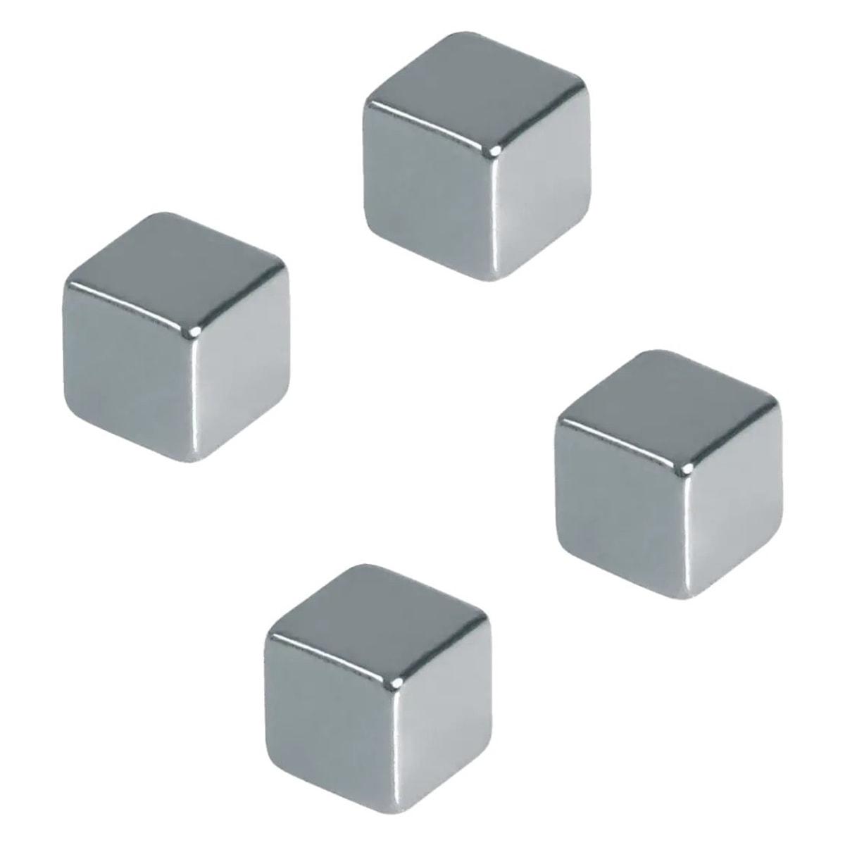 Quatre aimants néodyme cubes FRANKEN de 10 mm