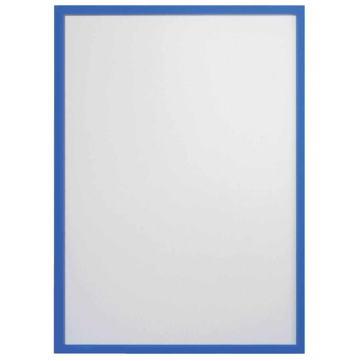 Pochette magnétique FRANKEN FRAME IT Eco A4, bord bleu, de face