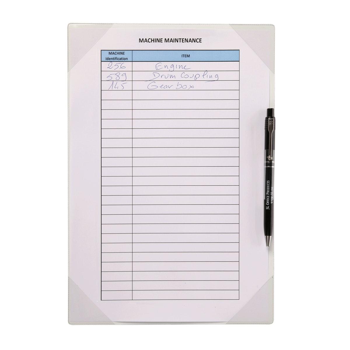Porte-copie adhésif Kang Easy Write djois avec une fiche de maintenance et un stylo