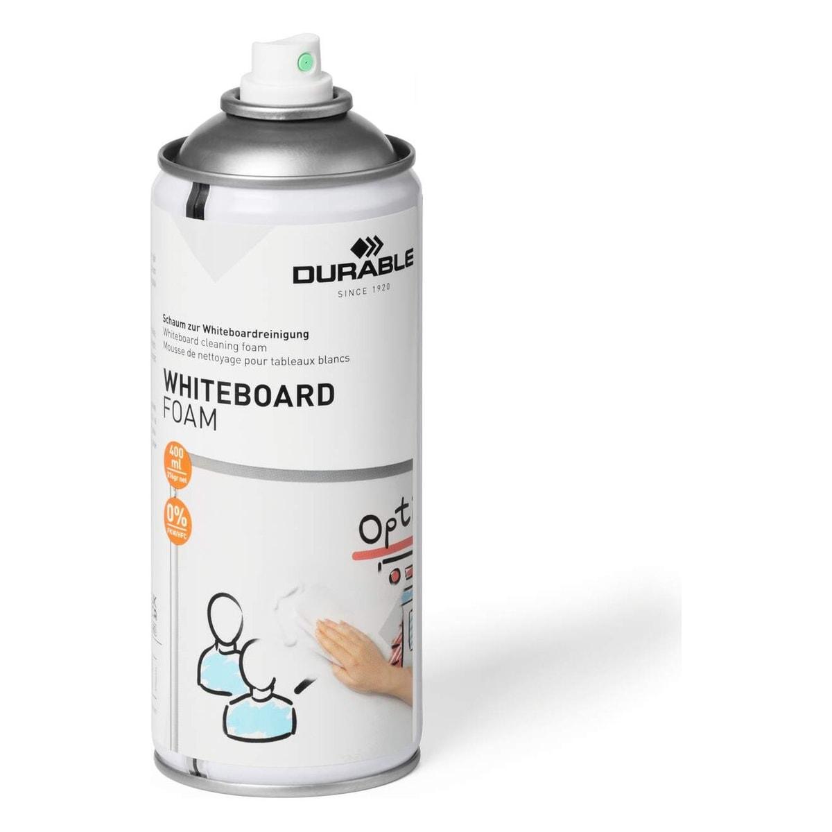 Mousse nettoyante tableau blanc DURABLE WHITEBOARD FOAM, aérosol de 400 ml