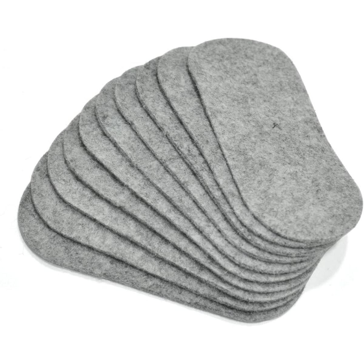 Lot de 10 feutres de rechange gris pour effaceur Earth Bi-Office AA0612