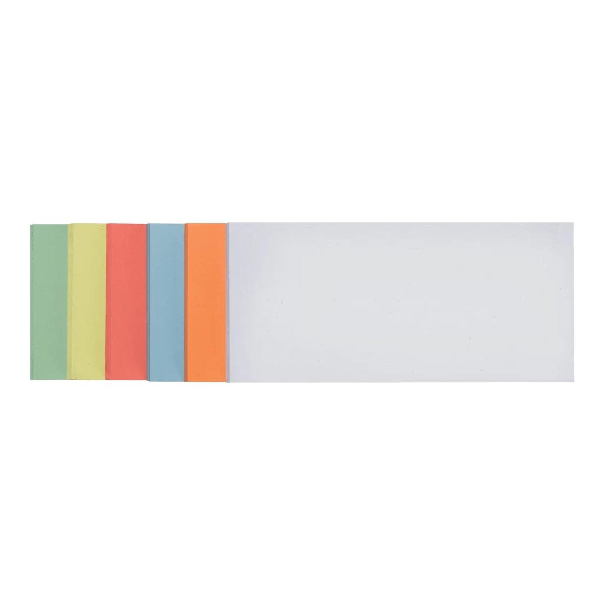 Cartes de modération rectangulaires autocollantes FRANKEN 205 x 95 mm, six couleurs