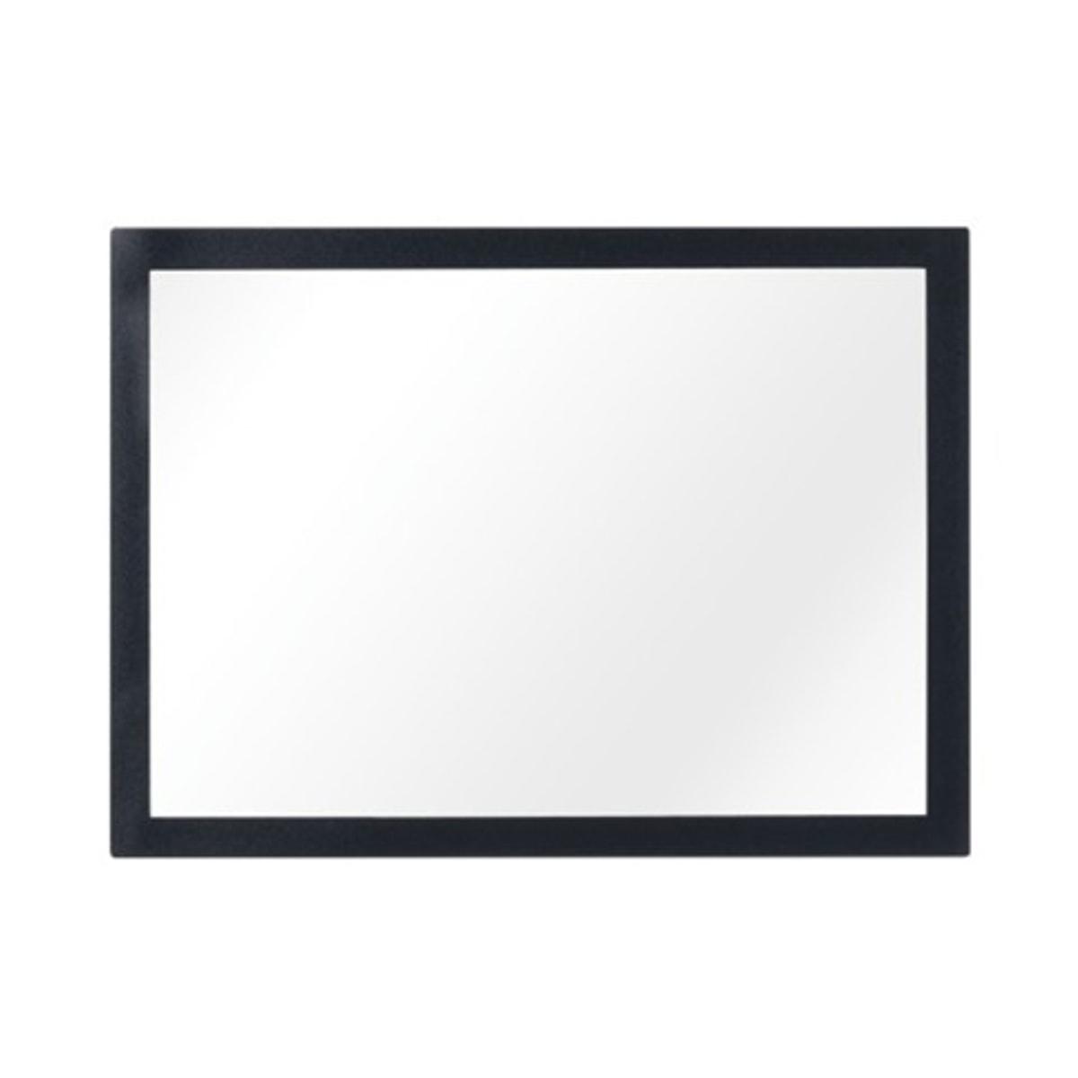 Porte-document magnétique Bi-Office cadre noir A4, de face