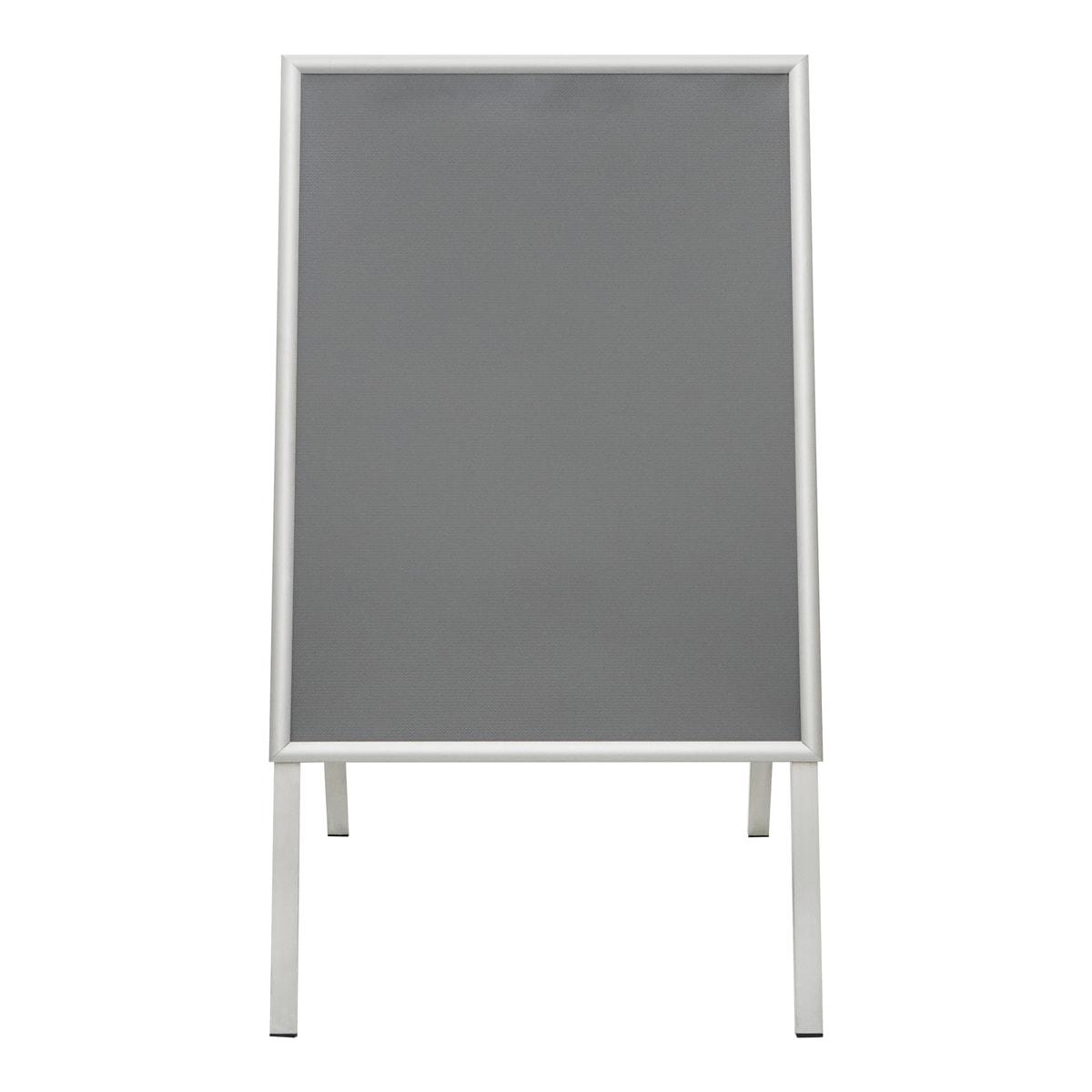 Stop-trottoir porte-affiche EUROPEL Classic 25 mm A1, cadres aluminium argent