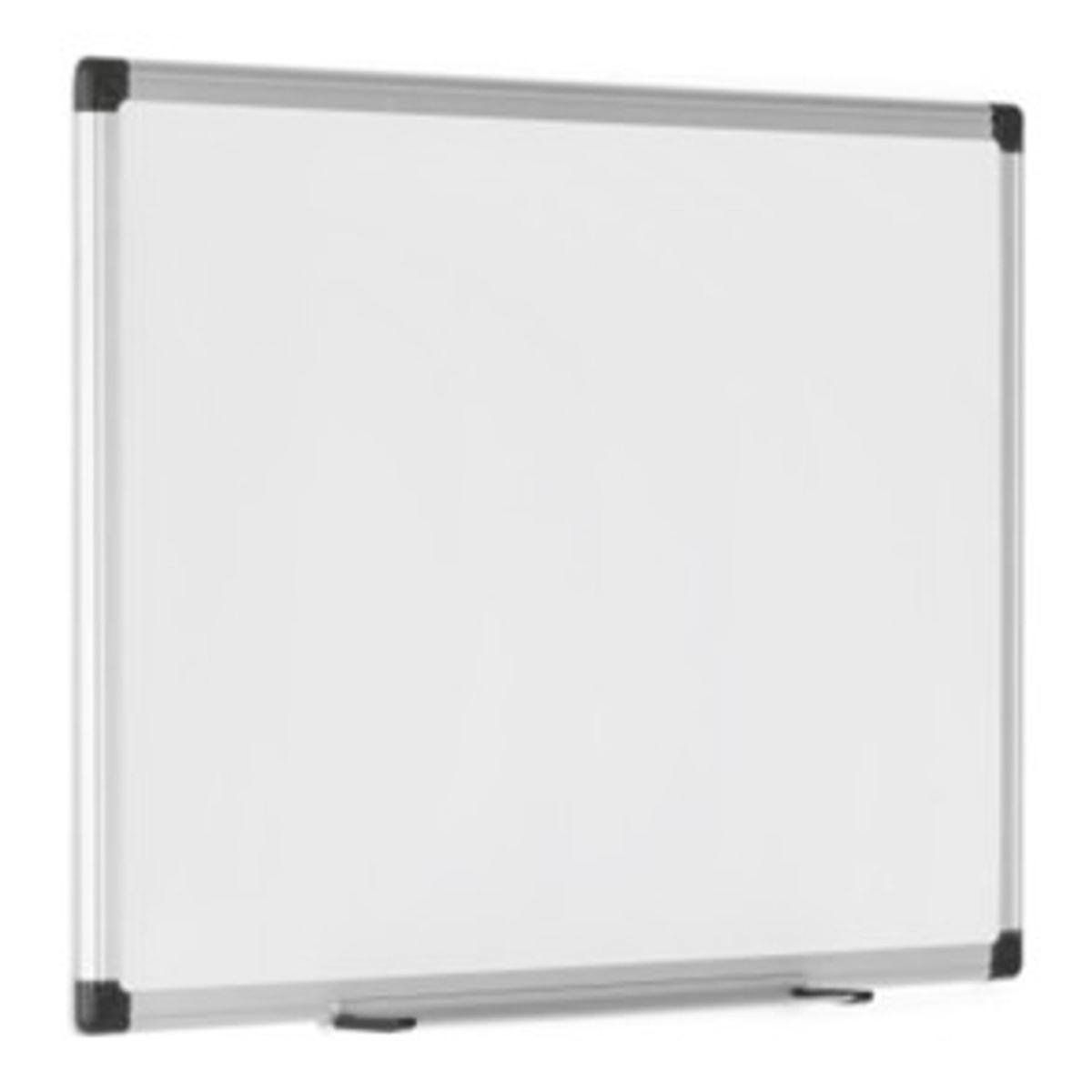 Tableau blanc Bi-Office Maya en acier laqué, cadre en aluminium