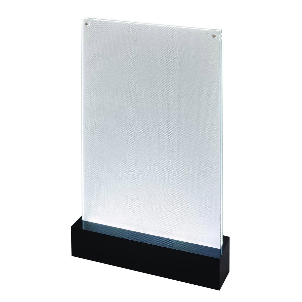Présentoir de table lumineux LED sigel A4 portrait, éclairé