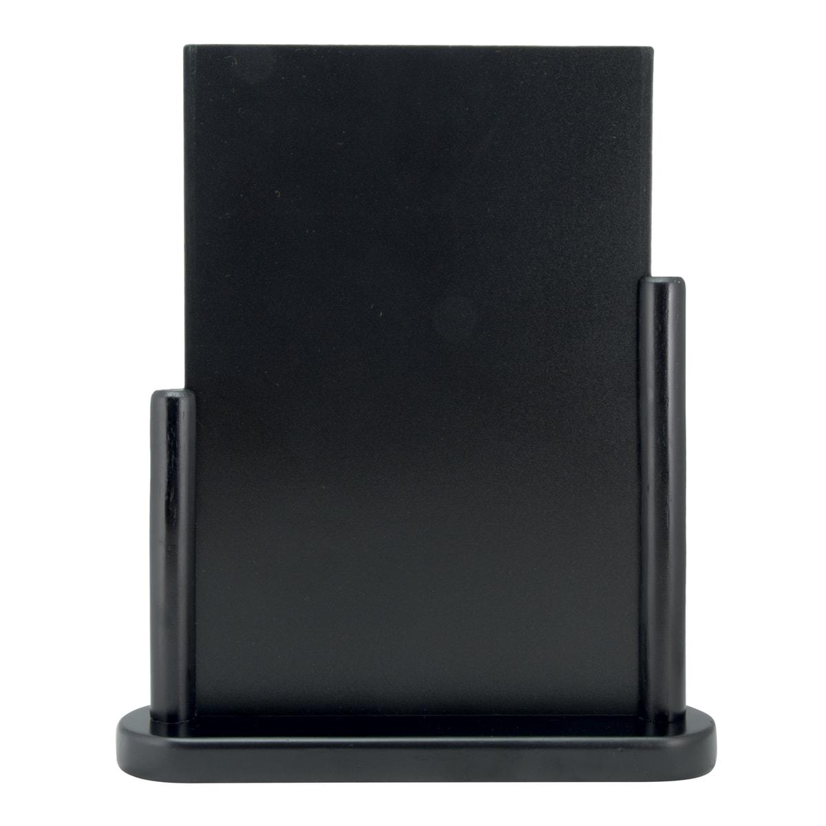 Ardoise de table ELEGANT Securit noir A4, de face