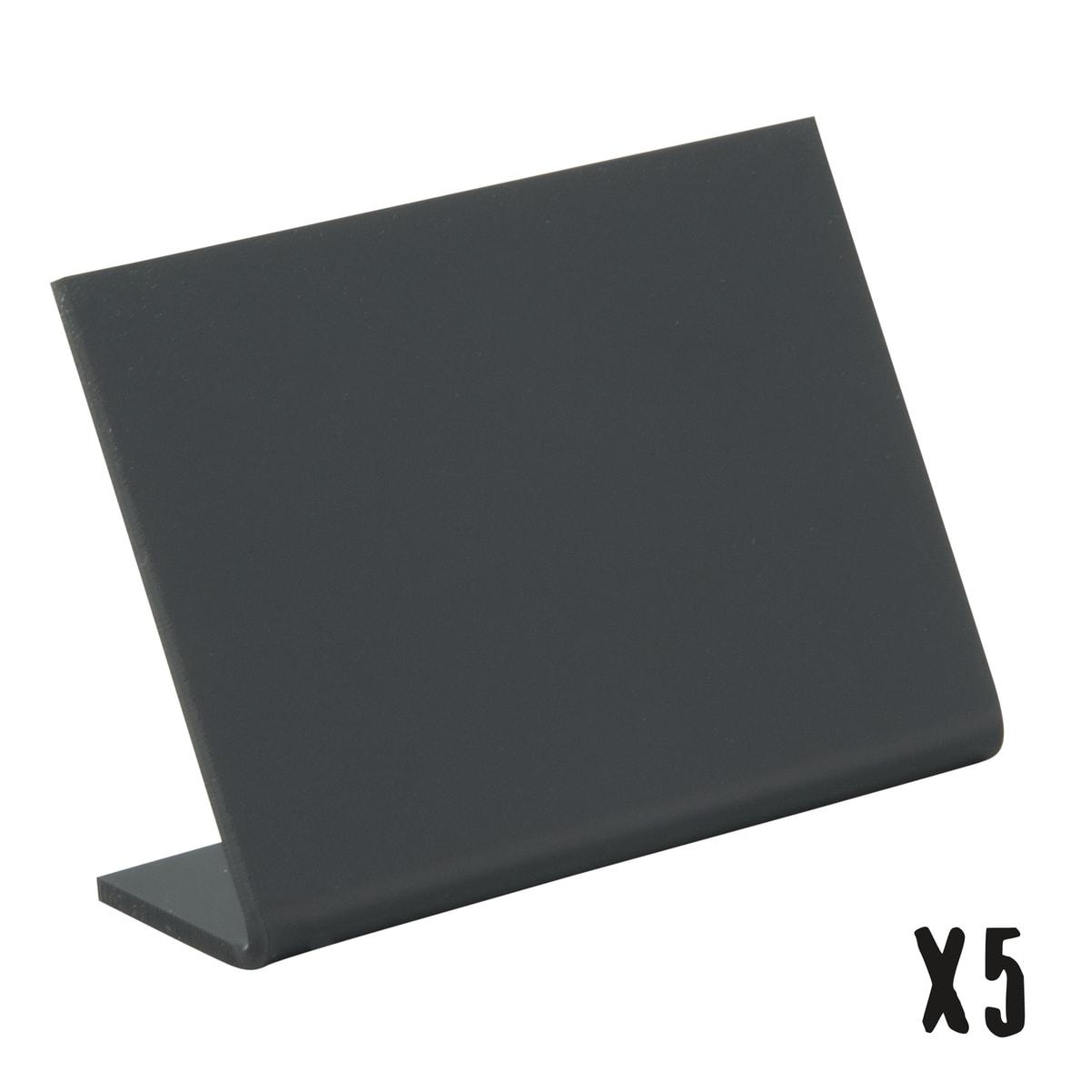Ardoise de table inclinée Securit L-SHAPE A8, lot de 5, le lot